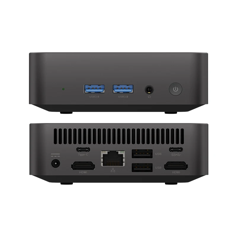 Mini Pc Processore Intel N100 16Gb Ddr4 512Gb M.2 Nvme Ssd Wifi6 4K Uhd Type-C Supporto Windows 11/10 Linux