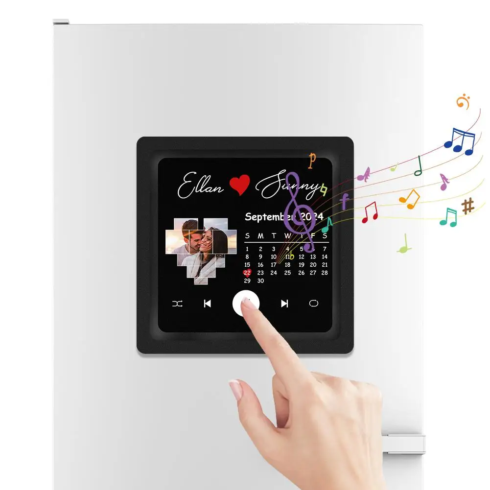 Description Picture 2 of itemCustom Spotify Album Fridge Magnet With Photo Personalized Music Fridge Magnet Play Songs And Adjust Volume Valentine's Gifts