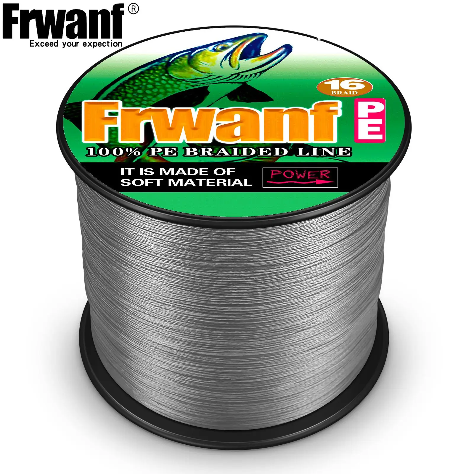 Premium 16-Strand Braided Fishing Line - Hollow Core, Abrasion Resistant PE for Freshwater & Saltwater