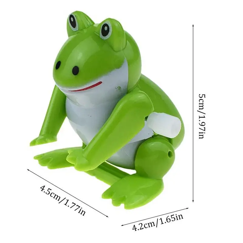 Classic Wind Up Clockwork Toy Jumping Frog Action Figures Children's Vintage Toy Boys Girls Education Gift For Kids