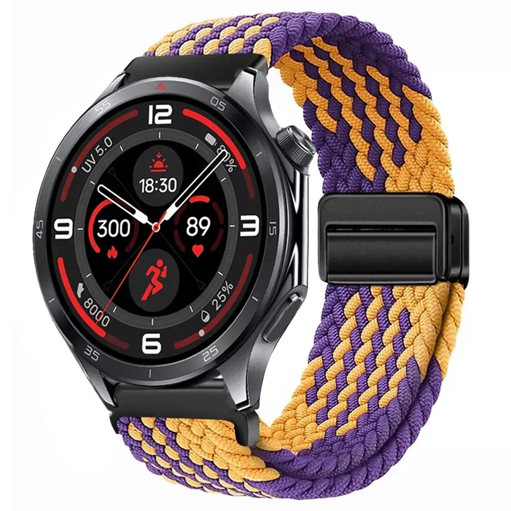 Braided Sport Nylon Strap, 22mm - Durable & Stylish Watchband Bracelet