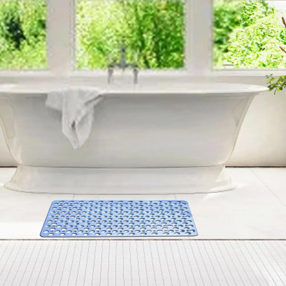 

Water-resistant Bathroom Mat with Quick-drying Feature Non-slip Bath Mat with Drainage Holes Strong Suction Cups Shower for Home