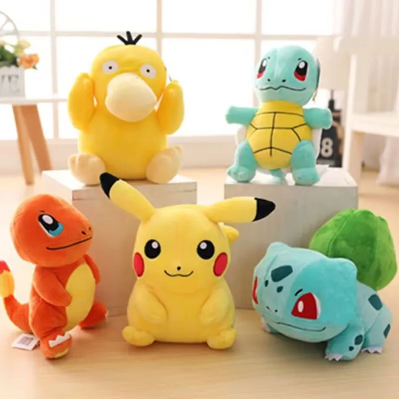 

MINISO POKEMON Original Plush Toy Gengar Pikachu Charizard Genuine Plush Doll Soft Kawaii Cute Cartoon Piplup Toys for Kids Gift