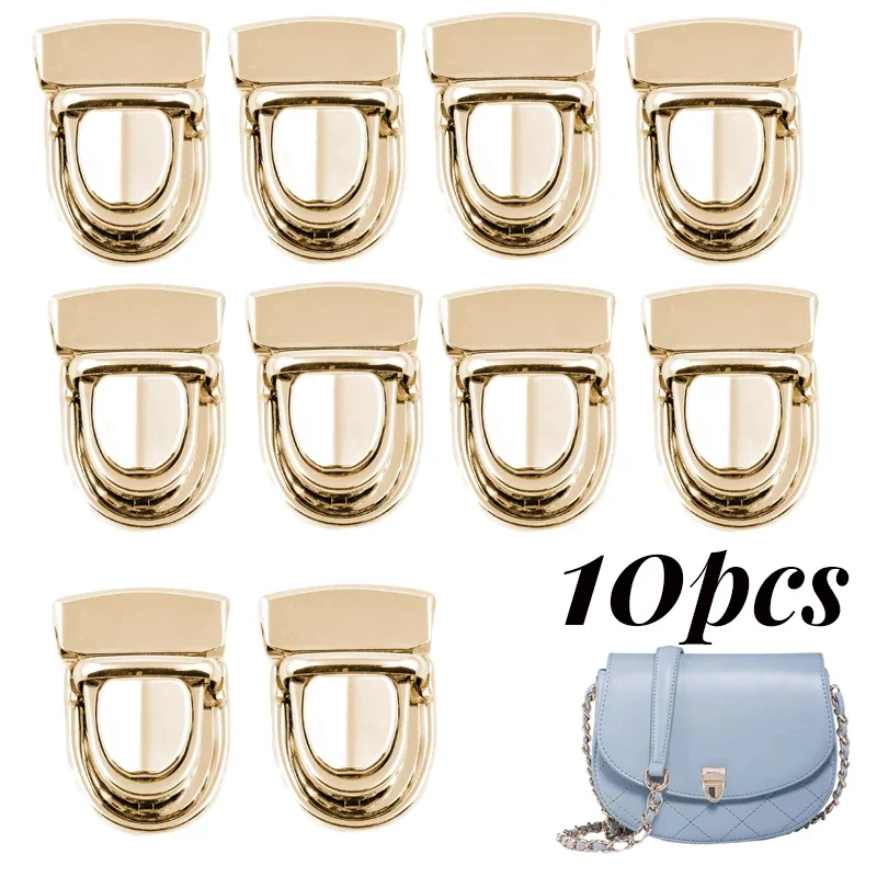 Metal Locks for Bag Clasp Catch Buckles for Handbags Shoulder Bags Purse Totes Closures Snap Clasps DIY Craft Bag Accessories