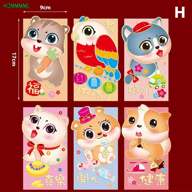 Disney Mickey Mouse Red Envelope 2021 Chinese New Year Cartoon New Year Red  Envelope 6pcs Cartoon Fun New Year Red Envelope - Stationery Set -  AliExpress