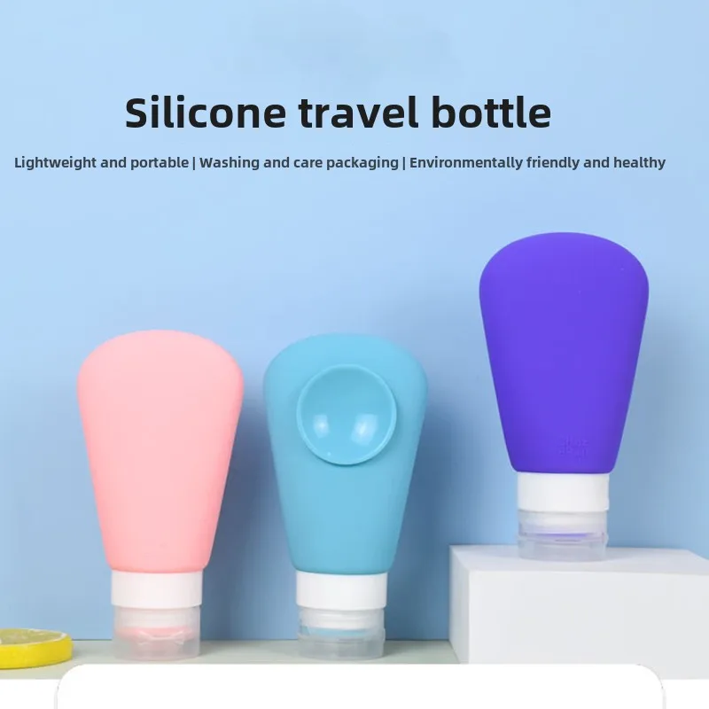 Silicone sub-bottling business trip shower gel shampoo silicone suction cup storage sub-bottling