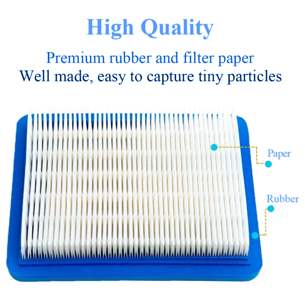 5pcs Lawn Mower Air Filter for Briggs & Stratton 491588 399959 491588S Protect Improves Engine Performance  Lawn Mower Parts 6