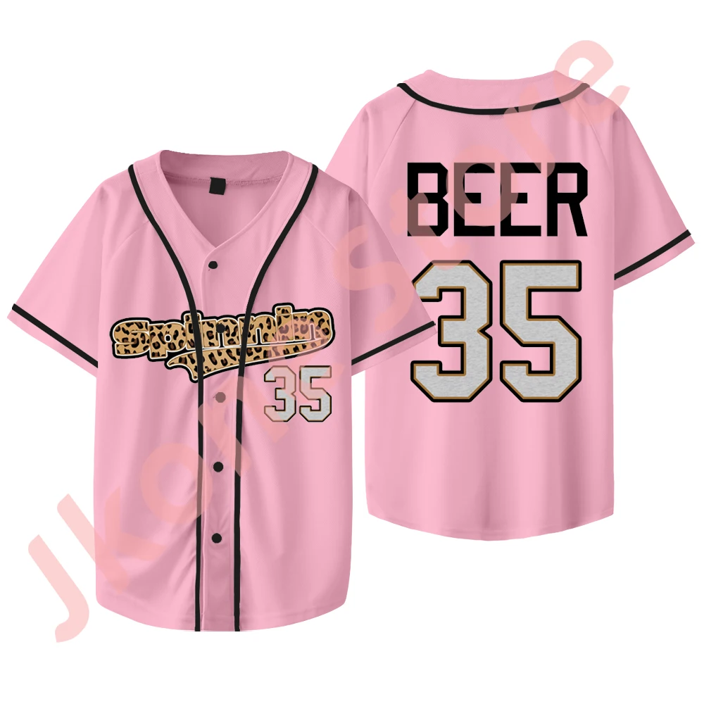 Madison Beer The Spinnin Tour Merch Baseball Jacket Cosplay Women Men Fashion Short Sleeve T-shirts 6