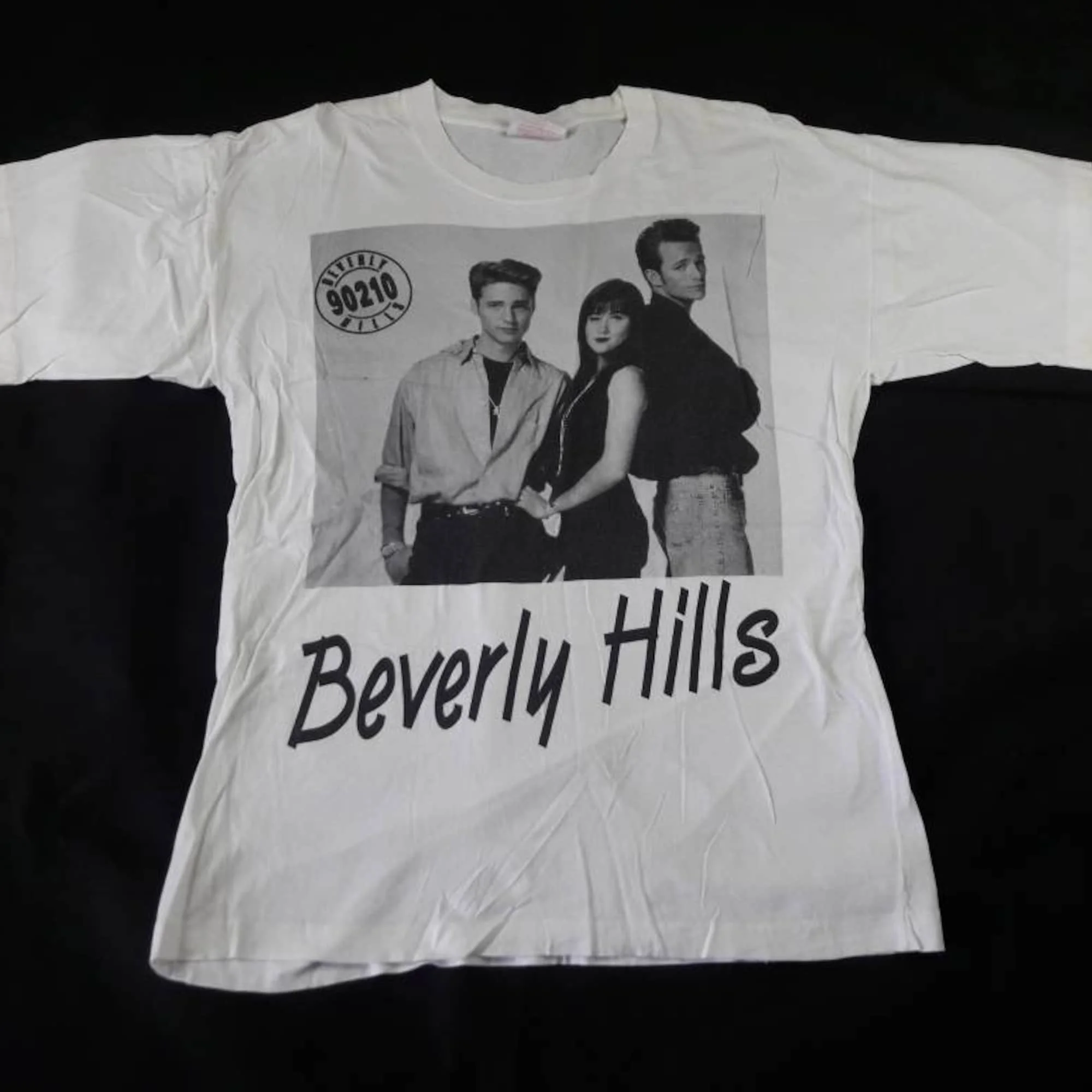 Maglietta Vintage Anni '90 Beverly Hills 90210 Vtg 1990S Tv Show Drama Series