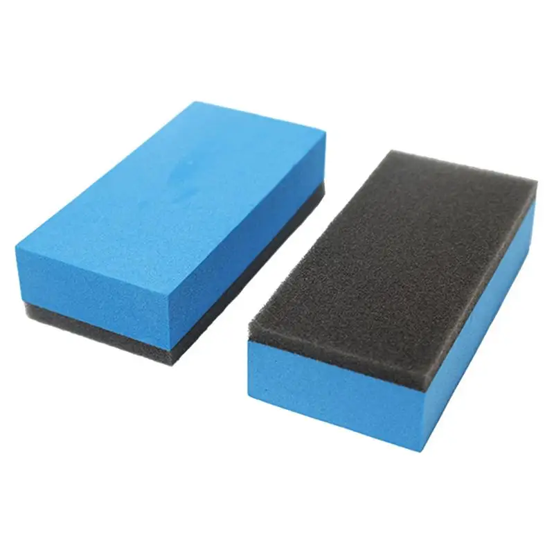 

8g Car Ceramic Coating Sponge Applicator Non-absorbing Glass Nano Wax Coat Sponges Blue Square pad For Cars Boats Motorcycles