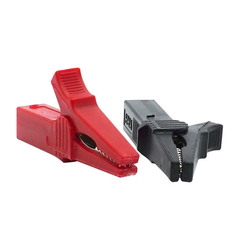 2PC Insulated Crocodile Clips Electrical Battery Connectors 5A Mini Alligator Test Clips For Stereo Application Power Terminal