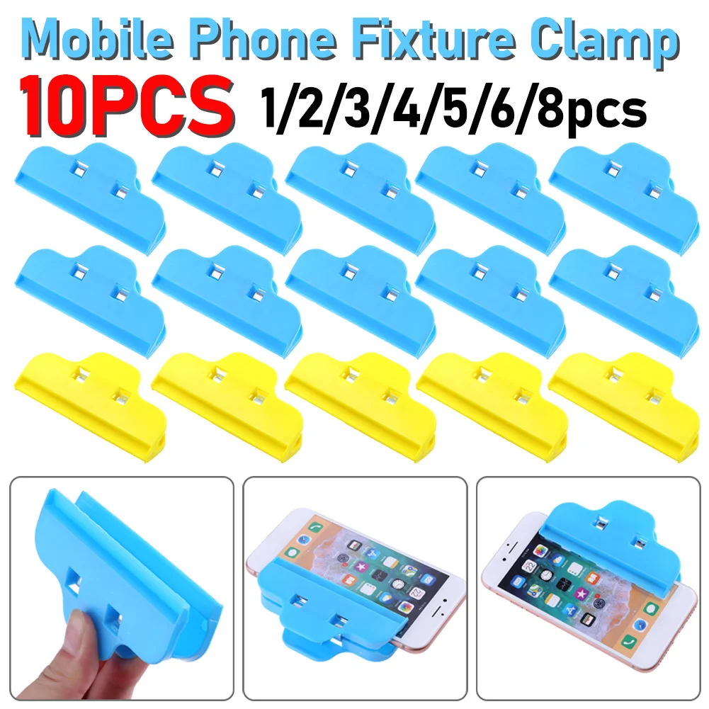 

10-1pcs Universal Fixture Clamp Holder Mobile Phone Fixing Clamp Plastic Clip Mobile Phone Repair Tools Screen Fastening Clip