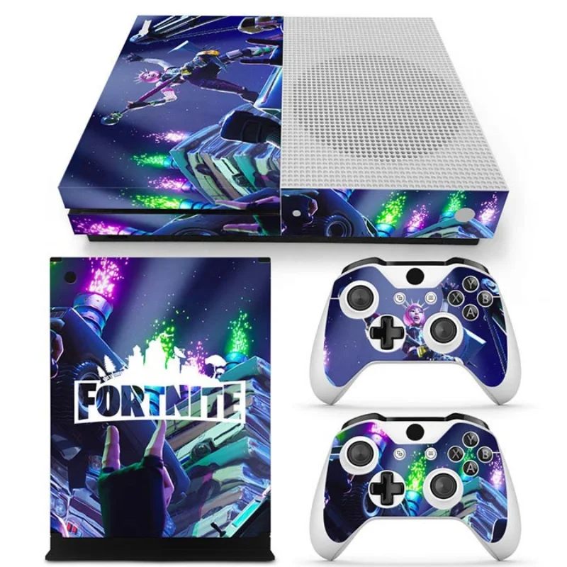 X Lord FORTNITE Battle Game Console Stickers For SONY XBOX ONE S Full Body  Color Skin Decals For PlayStation Controller Gamepad