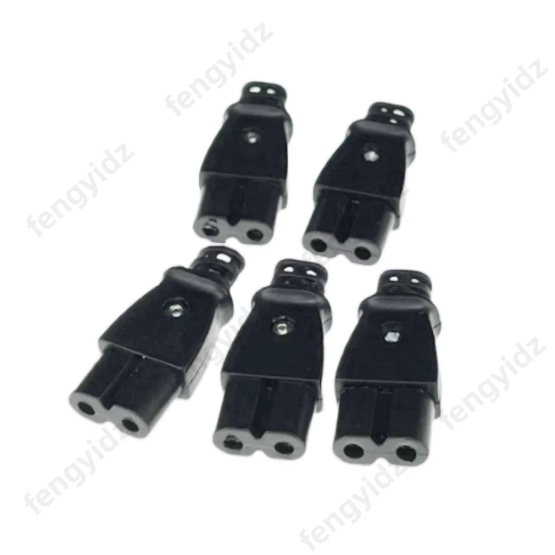 C8 male power socket C7 female plug power outlet embedded electric connector 35mm*15mm AC 2.5A 5A 250v plug adapter electrical socket power socket