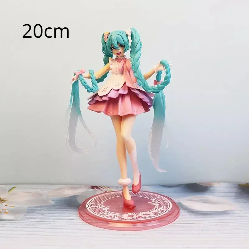 Anime figure Virtual Singer Hatsune Miku Manga Statue Figurines Pvc Action Figure 14~25cm images - 6