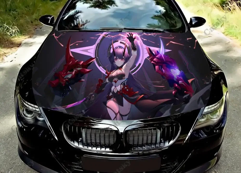 

Herrscher of Thunder Car Hood Vinyl Stickers Wrap Vinyl Film Engine Cover Decals Sticker on Car Auto Accessories
