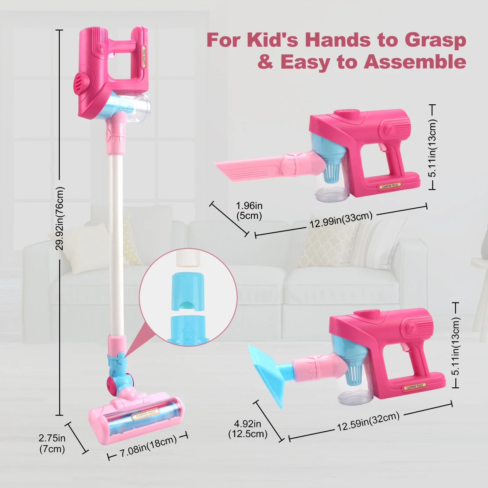 Electric Mini Vacuum With Light and Music Cleaner Simulation Housework Dust Catcher Educational Pretend Play Toys for Kids Gifts mini vacuum cleaner,cleaning toys,vacuum cleaner toy,children pretend play toys