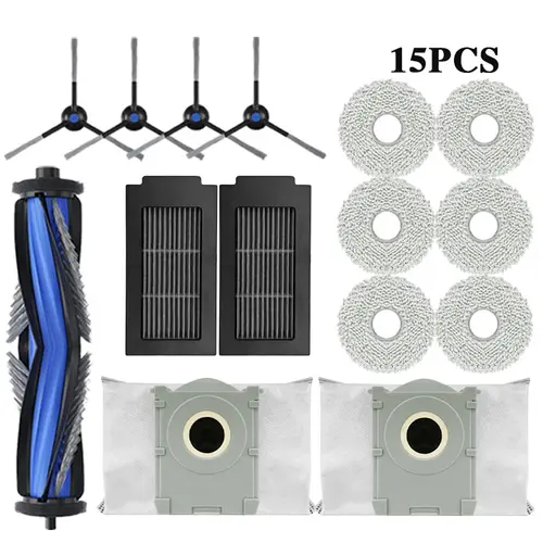 ECOVACS T50 PRO OMNI / T50 OMNI Robot Vacuum Spare Parts Main Side Brushes Mop Cloths HEPA Filters Dust Bags Accessories - Image 10