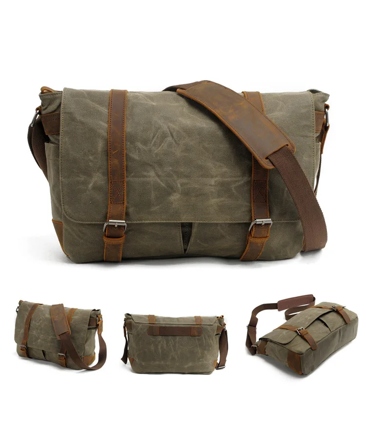 Canvas Laptop Messenger Bag Shoulder Handbag