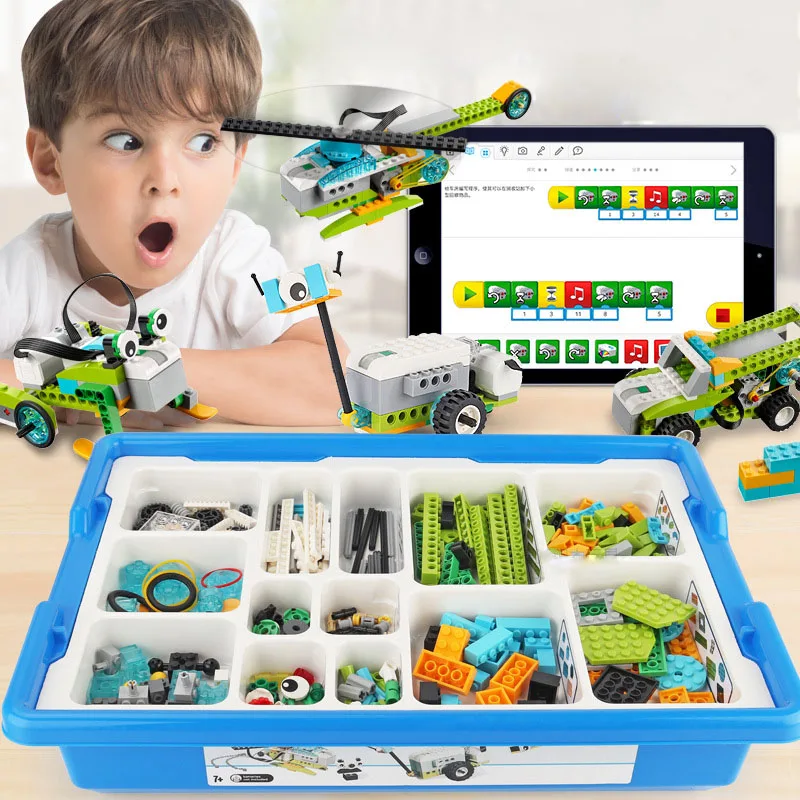 

NEW WeDo 2.0 Core Set Robotics STEAM Boxed Kit Compatible with 45300 We-Do Building Blocks DIY Educational Toys Christmas Gifts