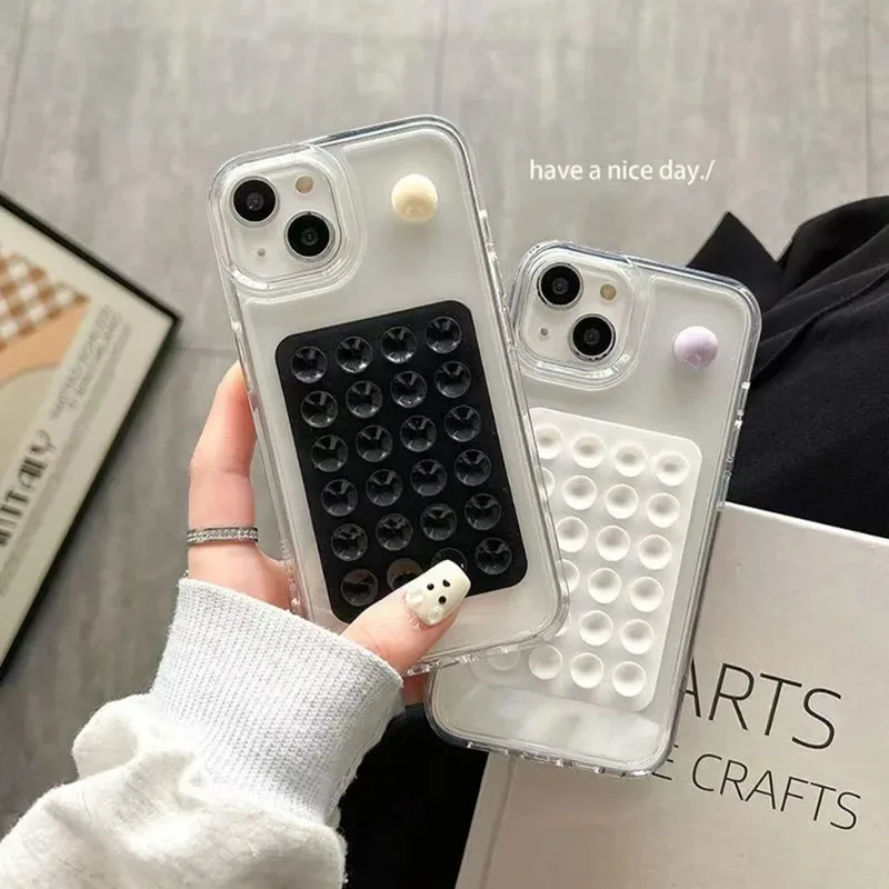 Silicone Suction Phone Holder Mat Anti-Slip Square Wall Stand