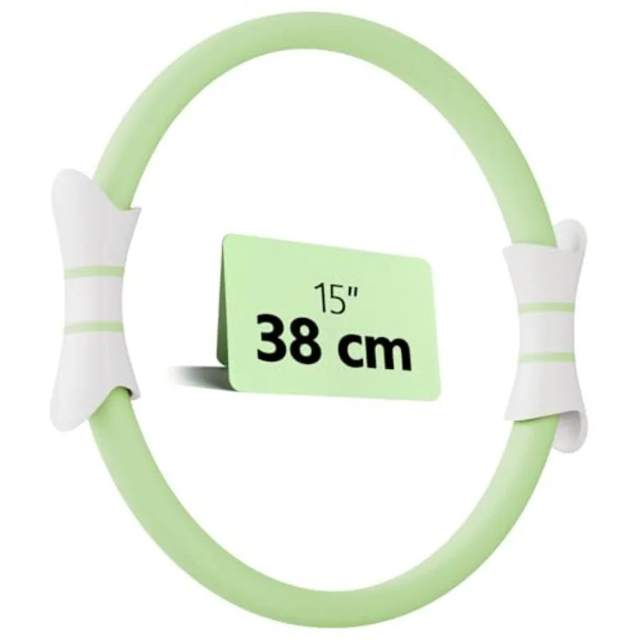 14" Pilates Ring - Magic Circle Inner Thigh, Arm And Core Toning Anti-Bend Foam Handles Home Fitness Gear For Women_voghion.com