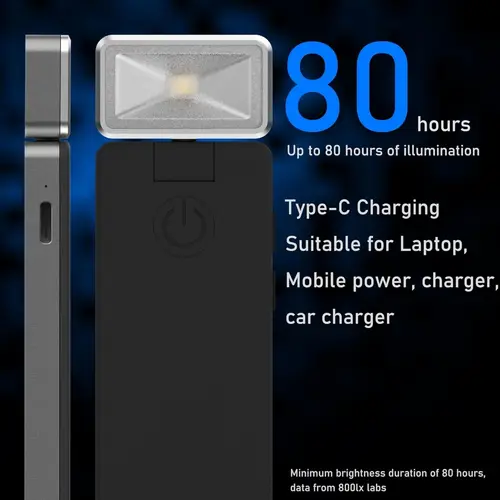 LED Rechargeable Clip-On Book Light 3 Colors 5 Brightness Bed Reading Night Light  Eye-Protection Bookmark Lamp Mini Book Lamp - Image 4