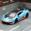 1/40 Lamborghini Huracan STO Super Racing Toy Car For Children CCA Diecast Metal Miniature Model Pull Back Collection Gift Boys 3