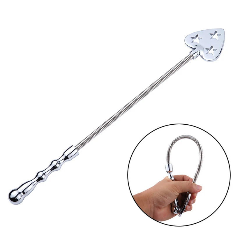 37CM Stainless steel Riding Crop Whip Can Bend Central Section | Premium Quality Crops Equestrianism Horse Paddles kung fu stainless steel short whip three section four section self defense combat round head martial arts whip