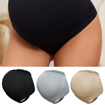 3Pcs Womens Seamless Maternity Shapewear Belly Support Panties High Waisted Pregnancy Body Shaper Underwear Brace Briefs