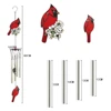 Cardinal Bird Wind Chime Red Bird Wind Chimes Outdoor Decorations Garden Backyard Church Hanging Decor 2