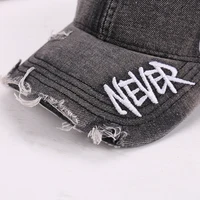 Новое модное поступление, удобная дышащая джинсовая бейсболка с вышитыми буквами, модная и стильная — изображение 6