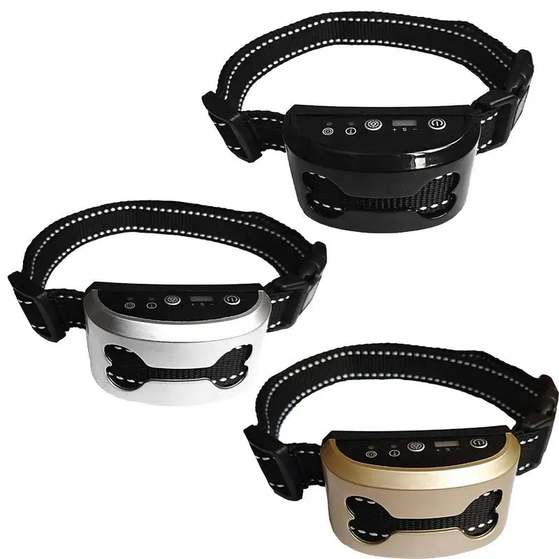 

Dog Bark Collar Rechargeable Bark Collar Humane No Shock Barking Collar Vibration Beep Bark Collar Anti Barking Training Collar