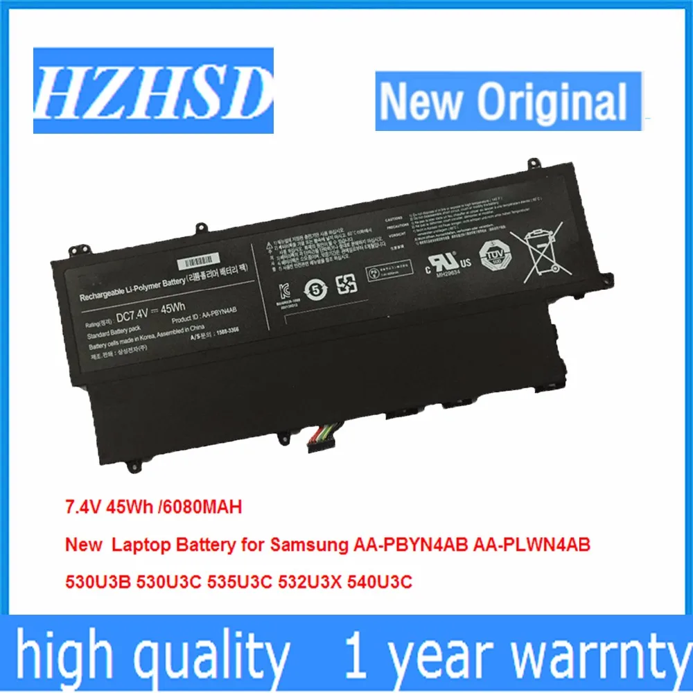 

7.4V 45Wh New Original AA-PBYN4AB Laptop Battery for Samsung AA-PLWN4AB 530U3B 530U3C 535U3C 532U3X 540U3C