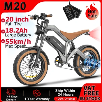 M20 1500W Bici elettrica per adulti 55 km/h Velocità massima Freno idraulico Bicicletta da strada elettrica 48V15Ah MTB E-bike 20 grassi Mountain Ebike