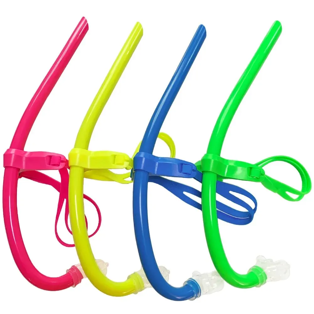 Wet Training Swim Snorkel Lap Swimming Snorkeling Gear Front ComfortableMounted Silicone Mouthpiece Kid/Child