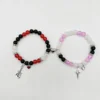 Bracelets d'amitié assortis araignée pour Couples Bracelets porte-bonheur araignée Bracelets d'amitié magnétiques pour 2 Bracelets d'Halloween