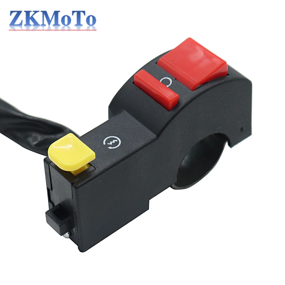 Universale Moto Kill Switch Pulsante Clacson Avviamento Dirt - Foto 3