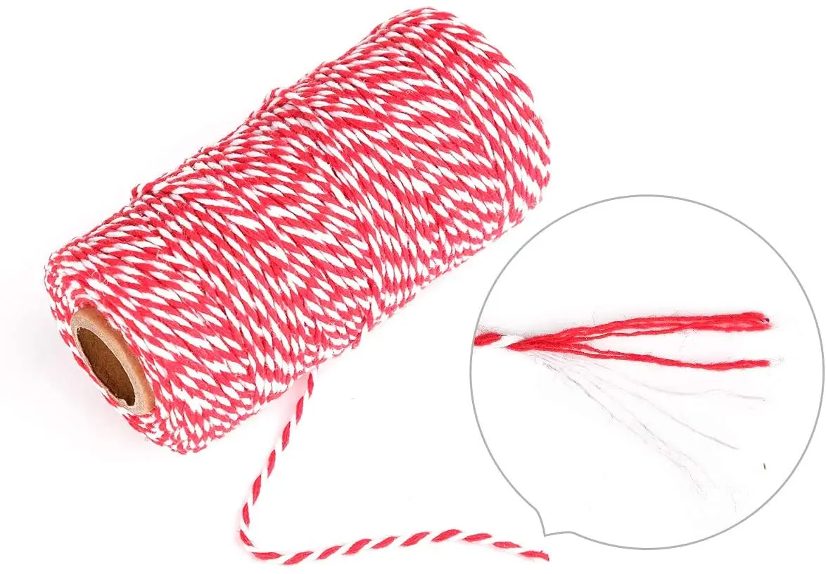 100M 2mm cotton rope macrame cord Colorful Cotton Crafts Twine Home Textile Gift Wrapping Christmas Wedding Decoration