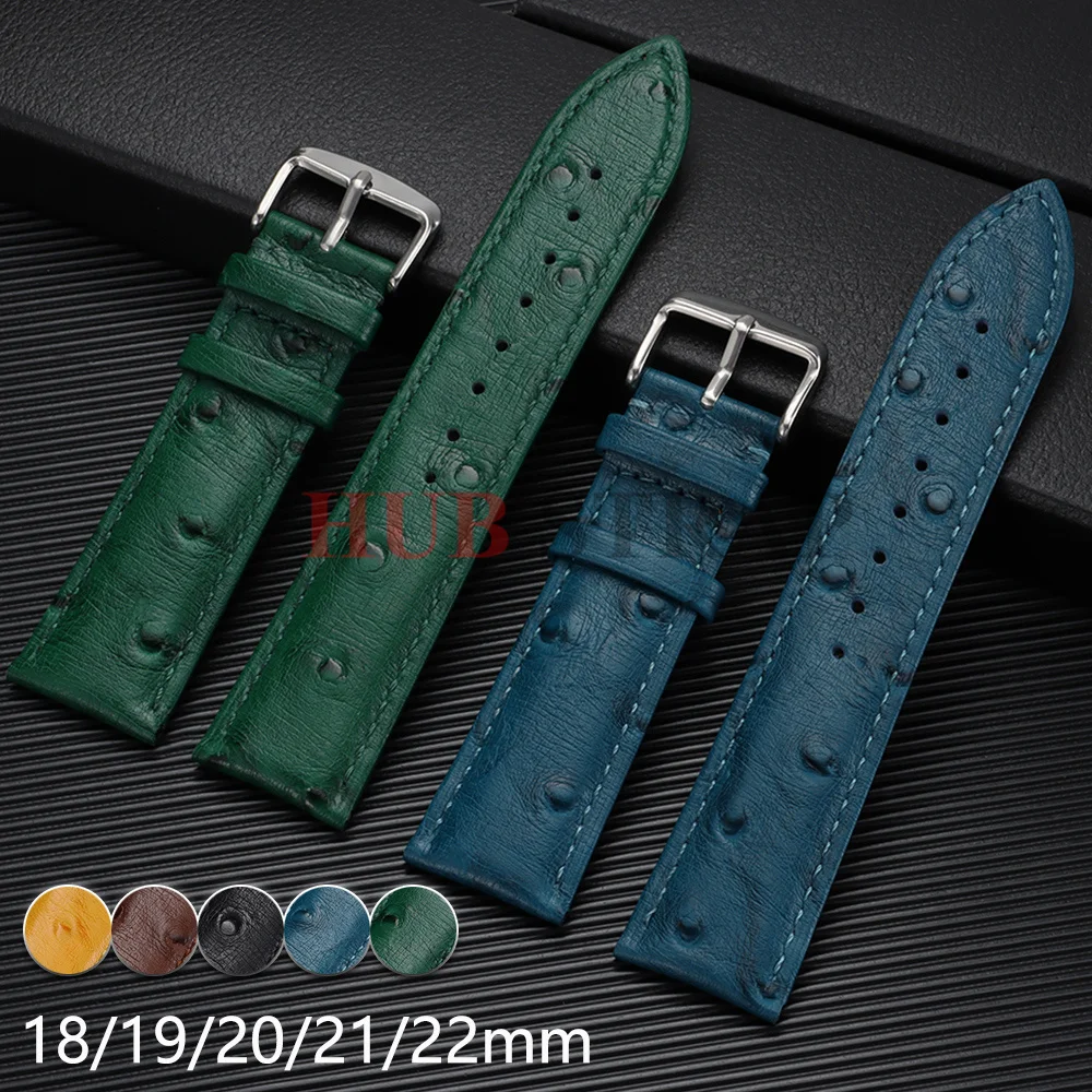 Premium Cowhide Leather Strap with Universal Butterfly Buckle