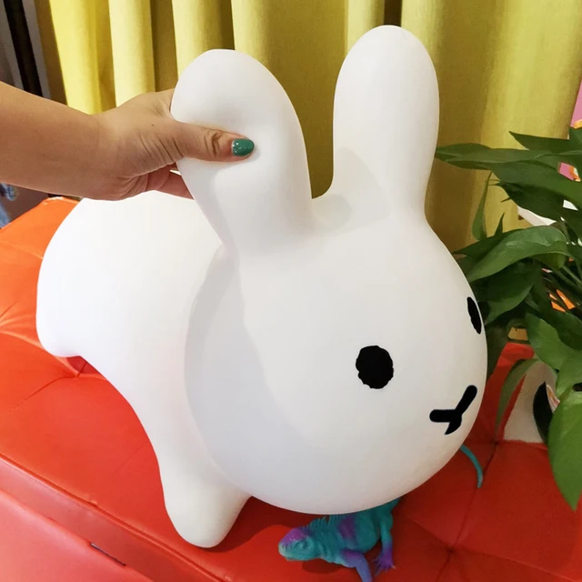 1pcs Inflatable Bunny Rabbit Bouncer Jumping Horse Toys Kids Animal Hopper Toys Ride on Child Baby Play Toys 3