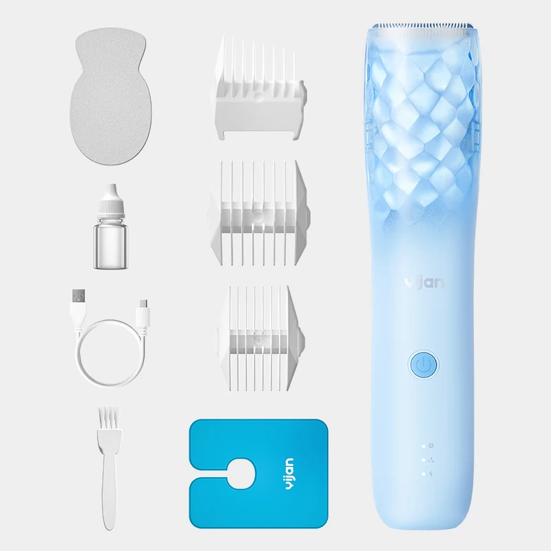 Baby Electric Hair Clipper Teenage Smart Hair Clipper Automatic Suction Function Rechargeable USB Charging