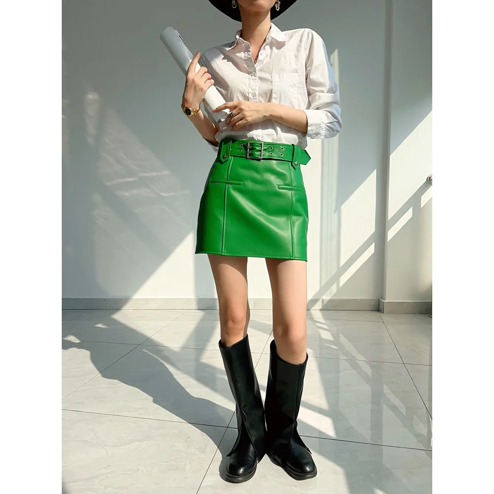 Рисунок 2 - Юбка-трапеция из натуральной овечьей кожи