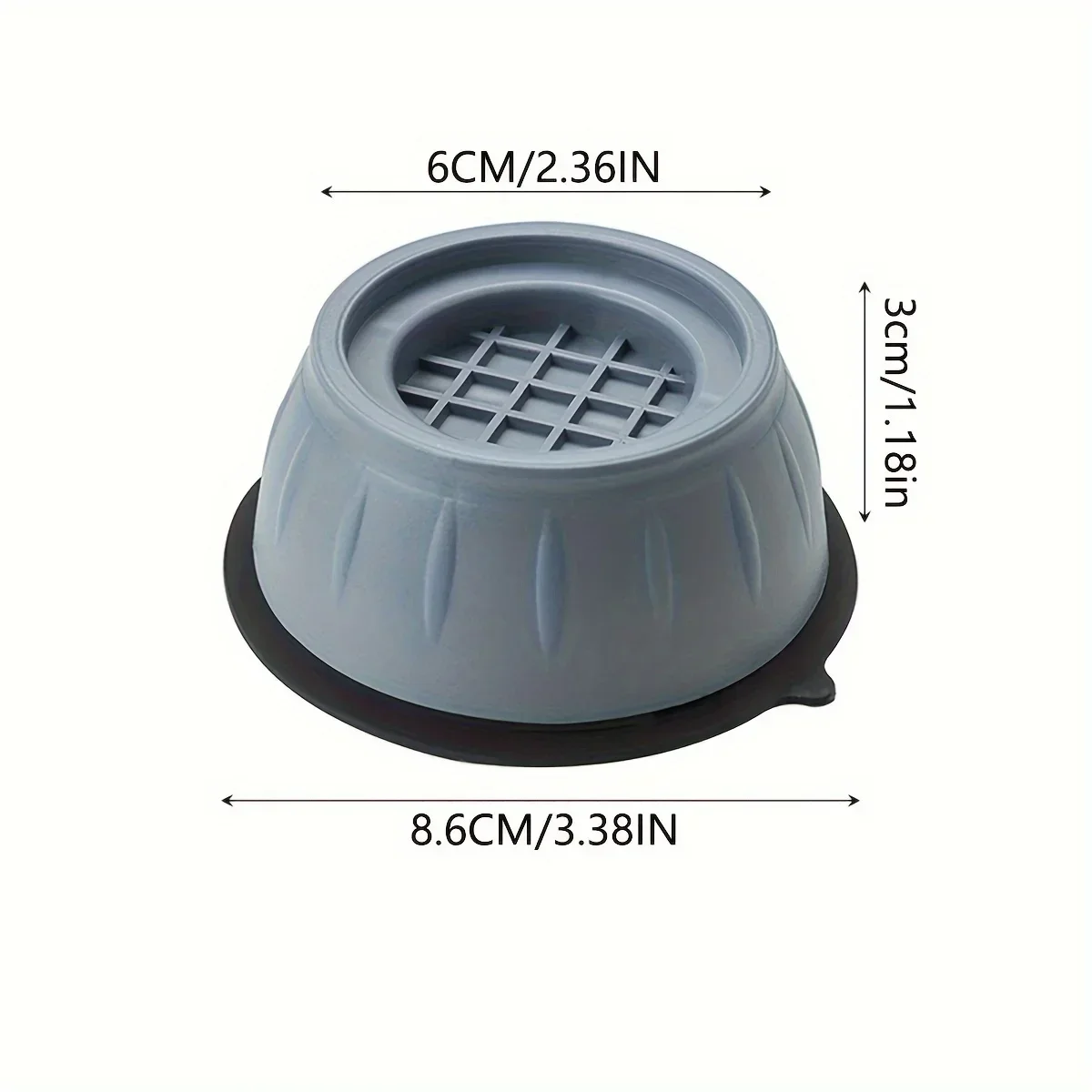 Pad protecting tiled flooring from appliance vibration