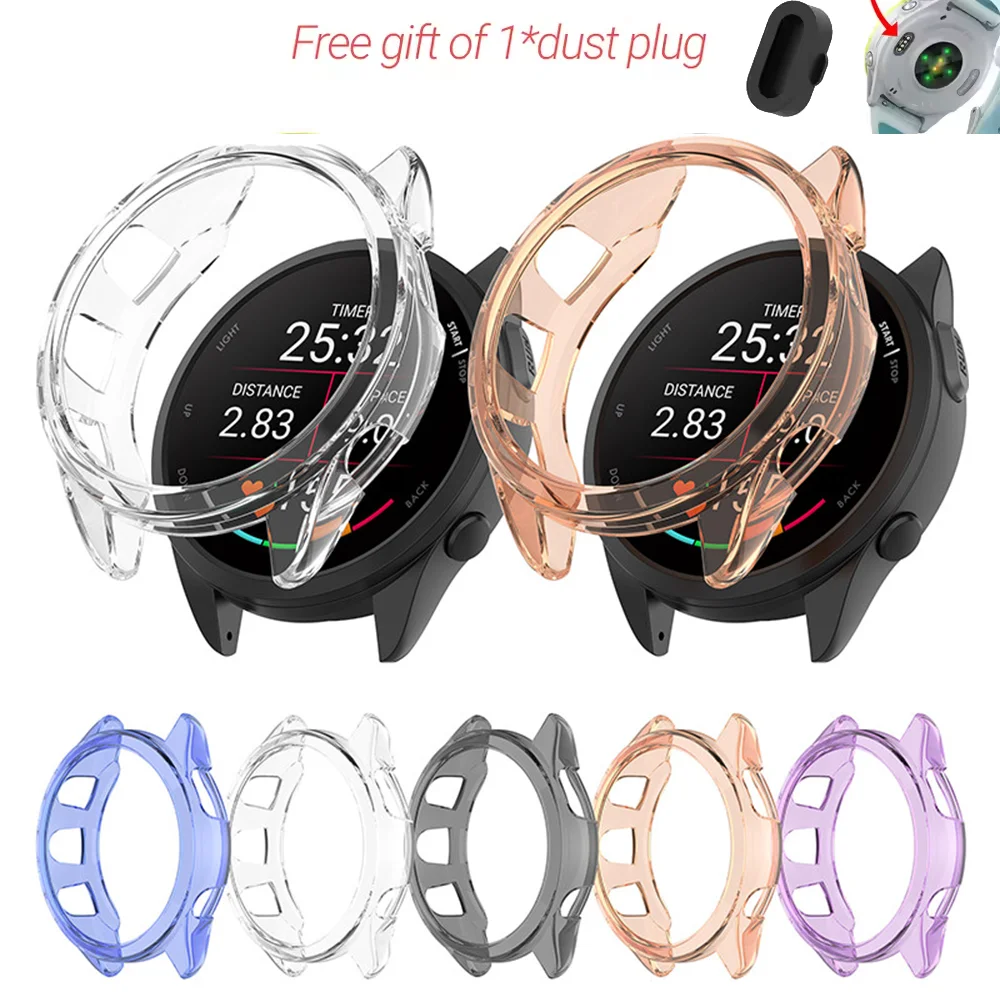 TPU Transparent Hollow Case with Soft Screen Protector and Frame Bumper Cover