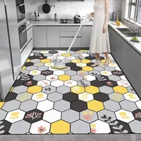 Kitchen Floor Mat Anti-slip Oil-proof Pvc Waterproof Carpet Wipeable Dirt-resistant Foot Mats Large Area Rug Alfombra De Cocina 1