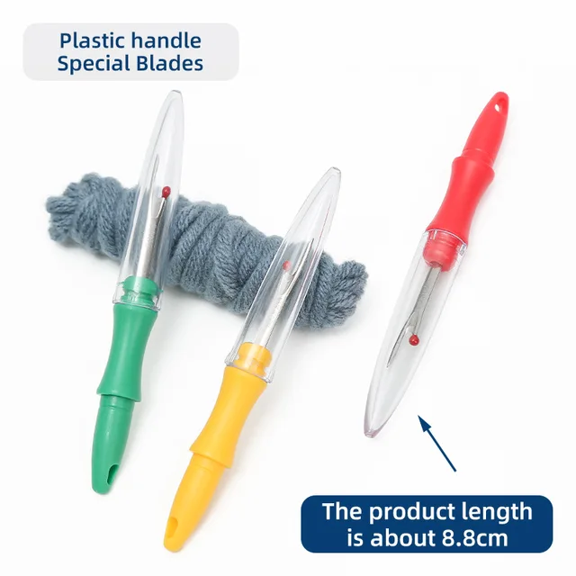 1Pcs Sewing Seam Ripper Colorful Plastic Handle Stitch Thread Unpicker Seam Ripper Craft Thread Cutter Scissor for Sewing Tools 3