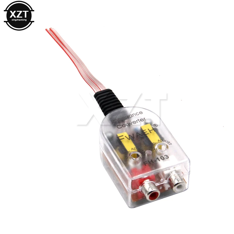 Speaker to RCA Level Adaptor High to Low Sockets Auto Line Out audio amplifier board