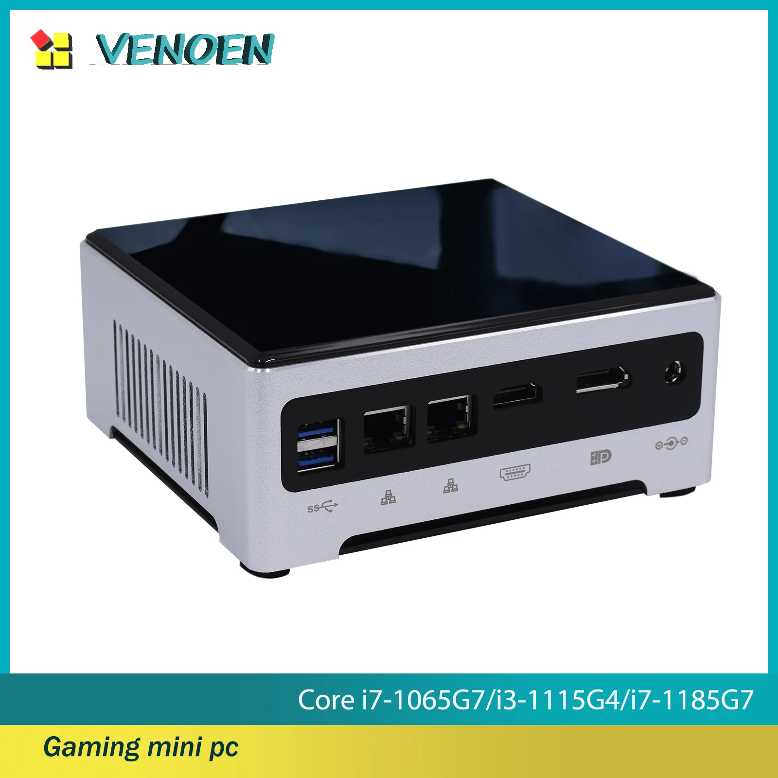 Venoen Intel Core I7 1185 G7 11Th Desktop Mini Pc Dp Hdmi 4K Thin Client Micro Computer Gaming Windows License Linux Gigabit Wifi