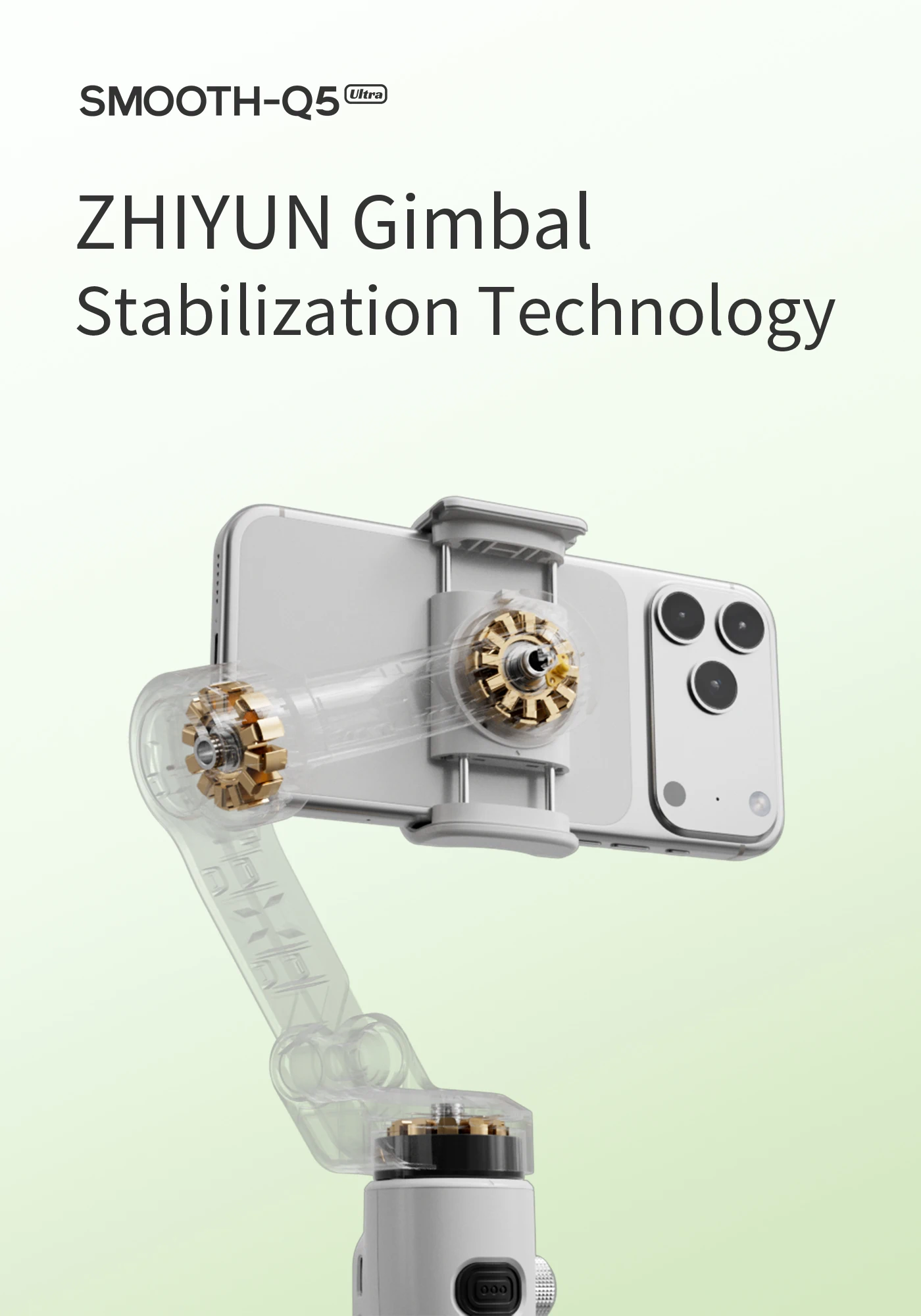 SMOOTH Q5 Ultra All-Round AI Tracking Smartphone Gimbal For Photography,With Tri